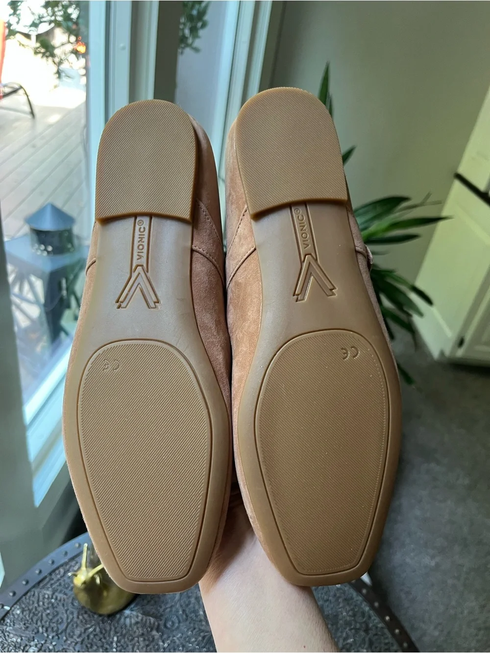 NEW VIONIC ALAMEDA MOCHA MOUSSE SUEDE MARY JANE FLATS 9